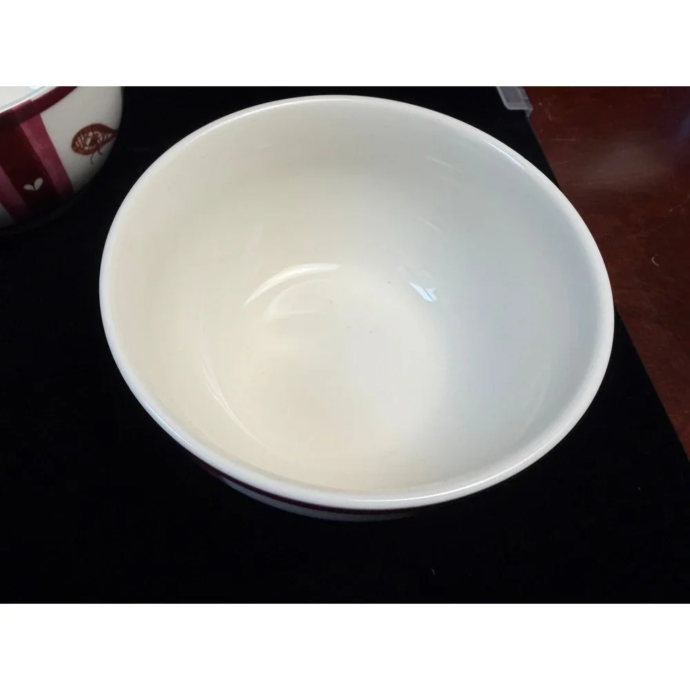 Pfaltzgraff Christmas Heritage Cereal Soup Bowls Set of 4‎ Winter Tree Mitten